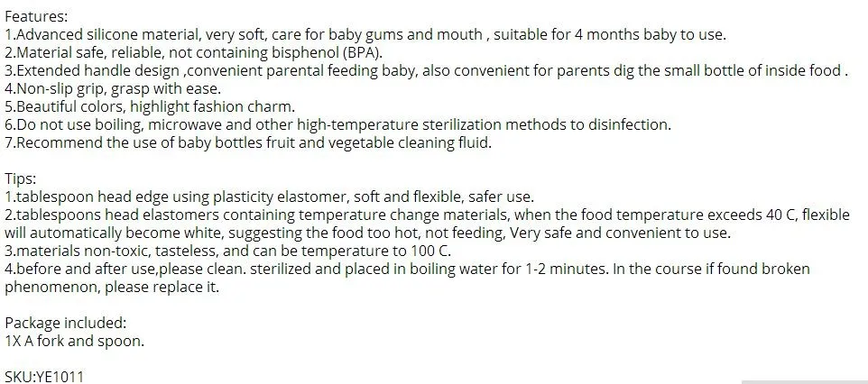 2 шт./компл. новинка безопасная ложка с датчиком температуры для мелкая ложка для кормления# YE1011