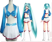 Vocaloid Miku SJ Uniform Cosplay Costume Lolita Sexy Party Dress Halloween Costume for Women free shipping