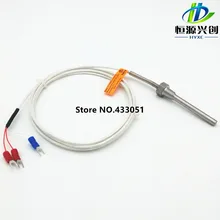 RTD Pt100 датчик зонда L 100 мм Трубная резьба Витворта, Трубная резьба США 1/2 ''резьба с свинцовой проволокой