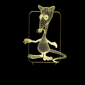 

New Mouse 3d Lamp7 Color Touch Control Led Visual Lighting Table Lamp Gift Atmosphere Decorative 3D Desk Lamp