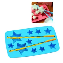 2 шт./лот для льда Куб Mold делает Lucky Star-в форме силиконовые формы льда новизны подарки Ice лоток лето питьевой инструмент