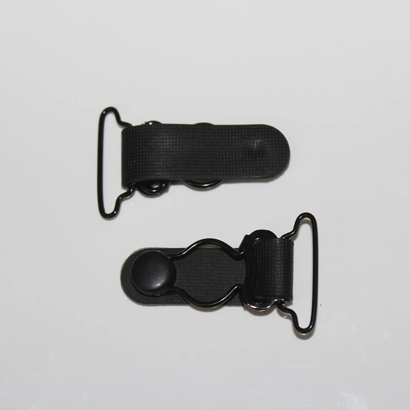 Suspender Plastic Clips Black, Plastic Stocking Grips