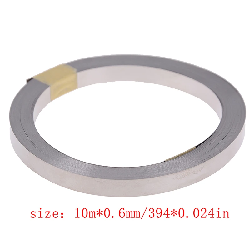 10 м 18650 Li-Ion Батарея Никель листовой Никель покрытием Сталь Пояс полоса 0,1 мм разъем точечной сварки 3/5/6/8 мм