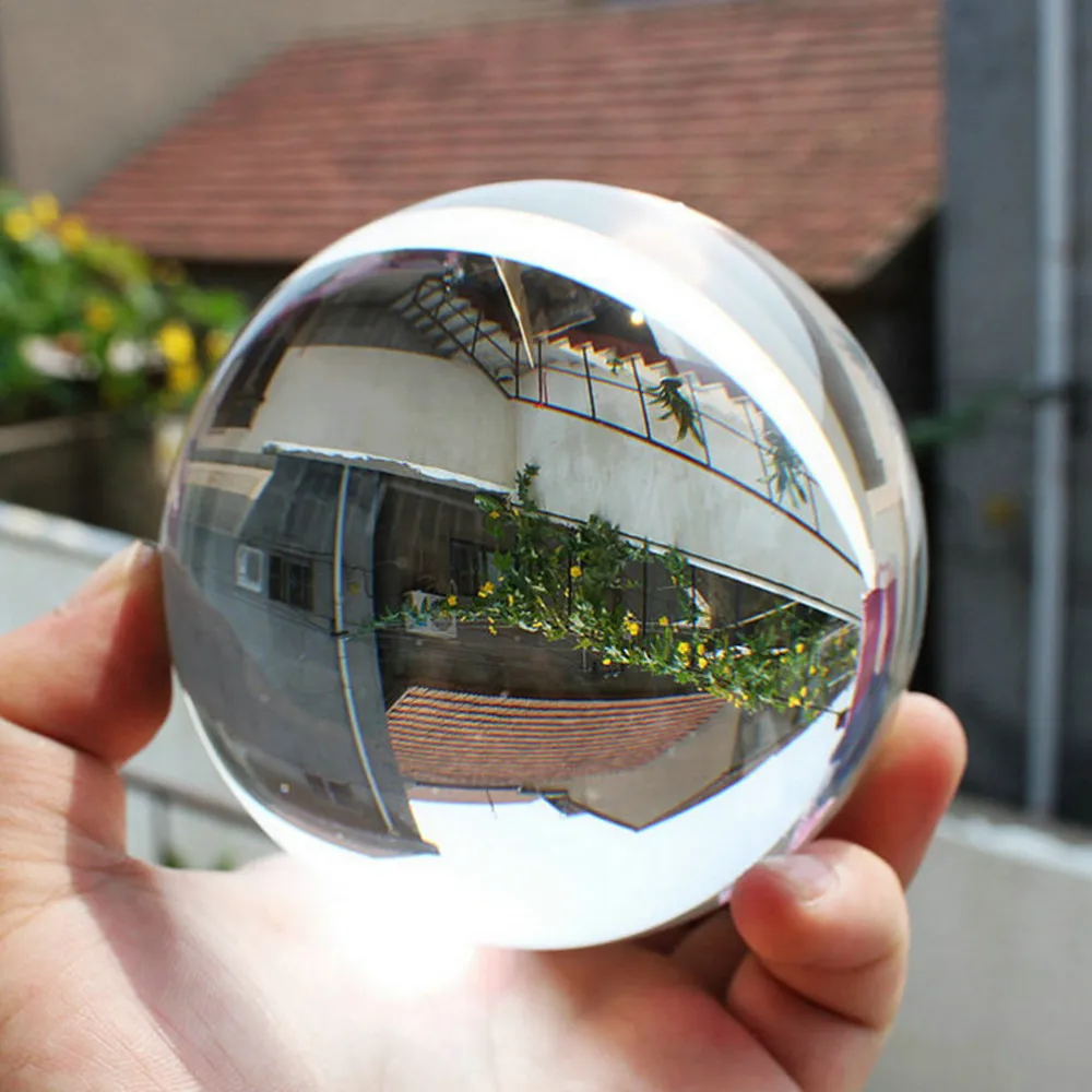 100 мм Хрустальный шар кварц K9 стекло Искусственный хрустальный шар-исцеления сфера идеальное украшение прекрасный подарок на все случаи жизни