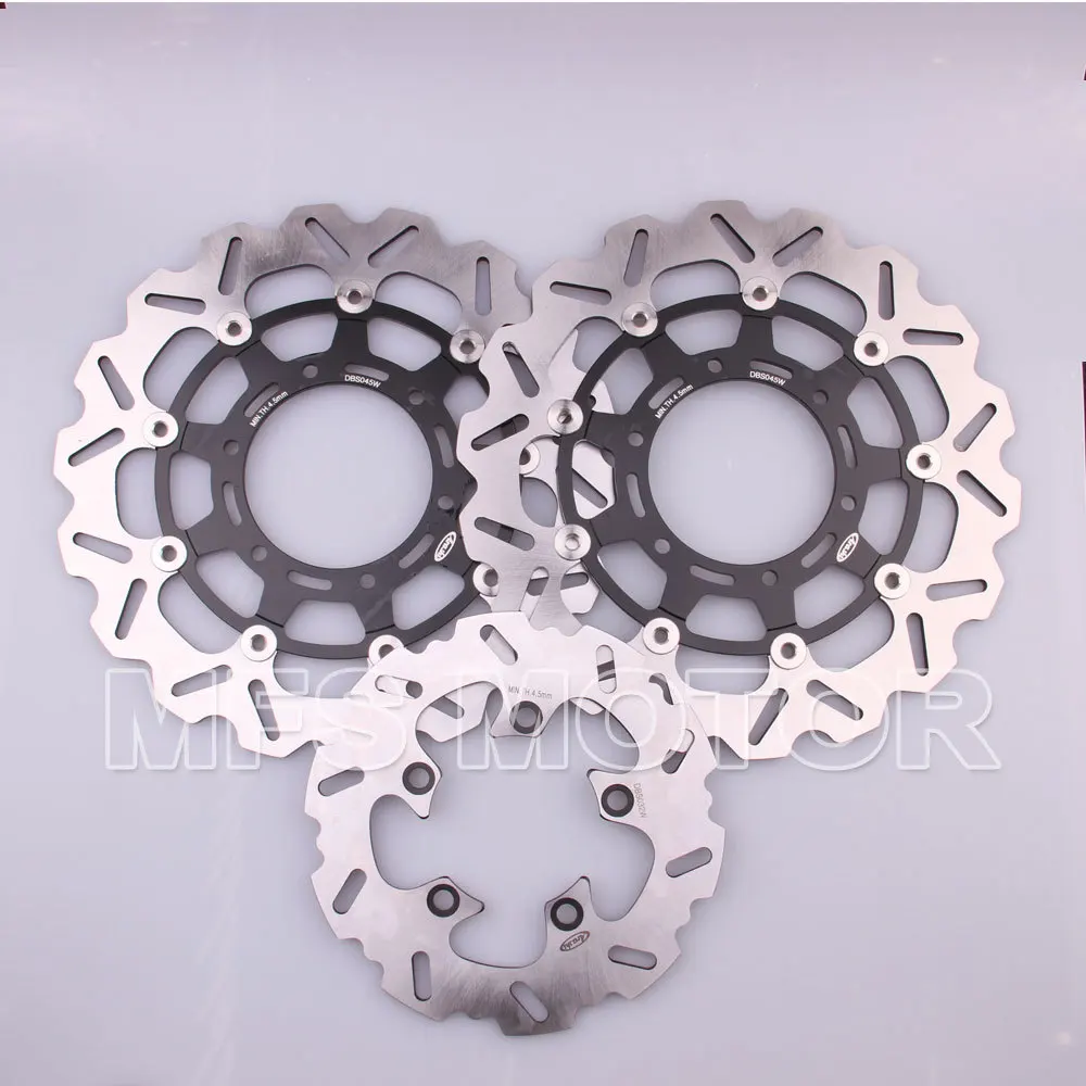 

Front Rear Brake Discs Rotor For Suzuki GSXR 600 750 2008 2009 2010 2011 2012 2013 GSXR1000 2009 2010 GSXR 1000 09 10 Black