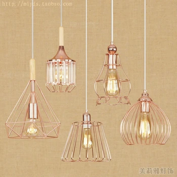 

modern black cage pendant lights iron minimalist retro Scandinavian loft pyramid lamp metal Hanging Lamp E27 Indoor