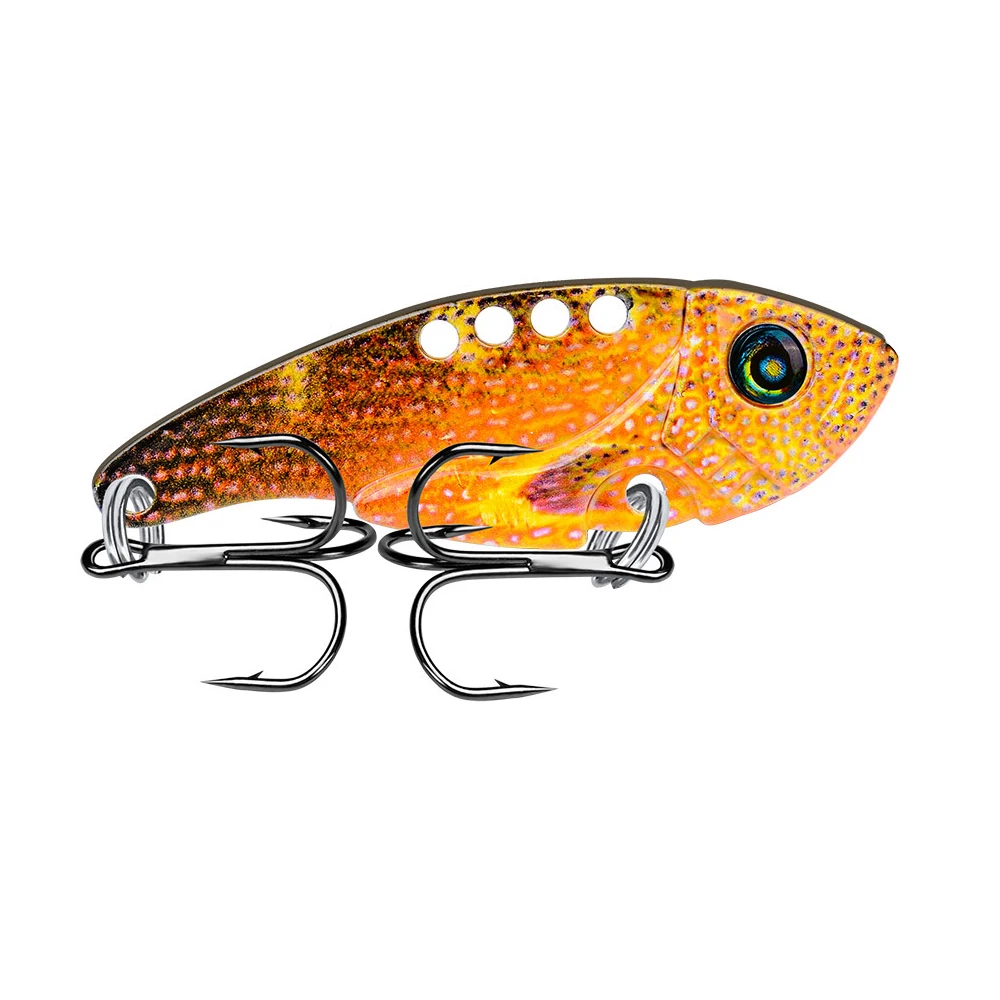 

1pcs New 55mm 11g Metal VIB Fishing Lures Vibrations Spoon Lure Fishing Hard Crankbait Artificial Cicada Bait Wobbler Spinner