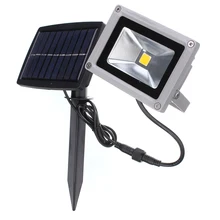 2016 Новый 10 Вт Солнечной Энергии СВЕТОДИОДНЫЙ Прожектор Night Light Водонепроницаемый Открытый Украшения Сада Пейзаж Прожектор Настенный Светильник Лампа
