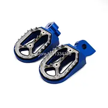 Motorcycle Billet CNC Wide Footrests Pegs Fits For Yamaha YZ85 YZ125 YZ250 YZ400F YZ450F WR250F YZ250FX