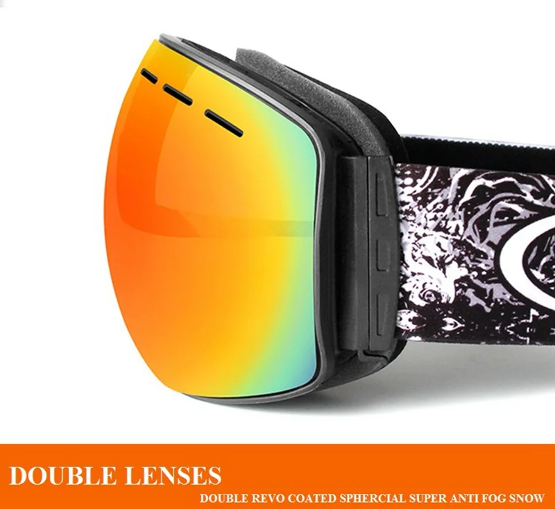 تزلج نظارات مع حالة مزدوجة طبقات UV400 مكافحة الضباب كروية تزلج نظارات الرجال النساء الثلوج التزلج على الجليد موتوكروس نظارات تزلج نظارات مع حالة مزدوجة طبقات UV400 مكافحة الضباب كروية تزلج نظارات الرجال النساء الثلوج التزلج على الجليد موتوكروس نظارات