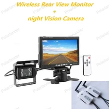 bus RearView Monitor 7 Inch TFT LCD Display Screen truck night vision rearviwe camera wireless receiver transmitter kit