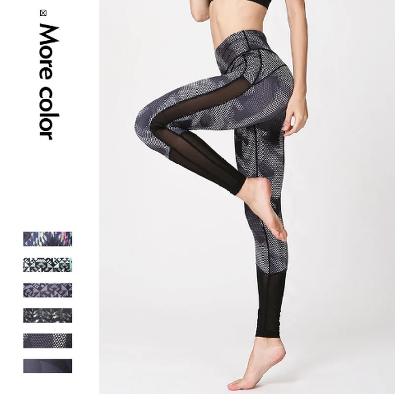 

New Fashion Women Fitness Legging High Waist Shaping Waist 3D Pants Women Slim Sexy Skinny Pencil Pants Fast Drying Sport Wear