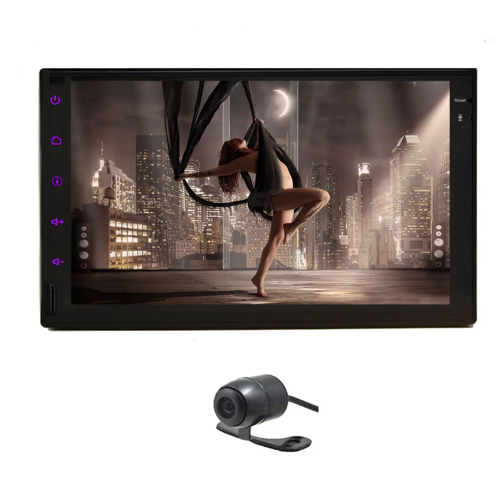 Best 1080P No-DVD System GPS Stereo WiFi Android 5.1 Car Radio FM OBD2 Navigation PC Video Camera Touchscreen USB 4-CORE 11
