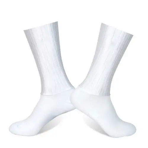 Anti Slip Silicone Summer Aero Socks Whiteline Cycling Socks Men Bicycle Sport Running Bike Socks Calcetines Ciclismo - Image 4