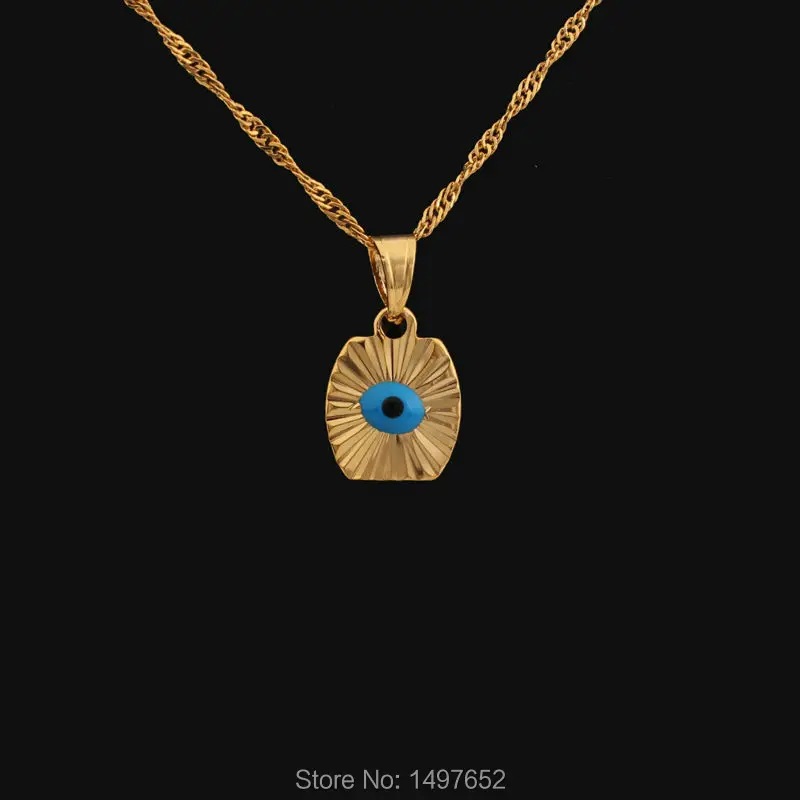 

Evil Eye Pendant / Gold Color BlueTurkey ClassicPendant For Women Men Girls& Boy Necklace Classic Faith Jewelry