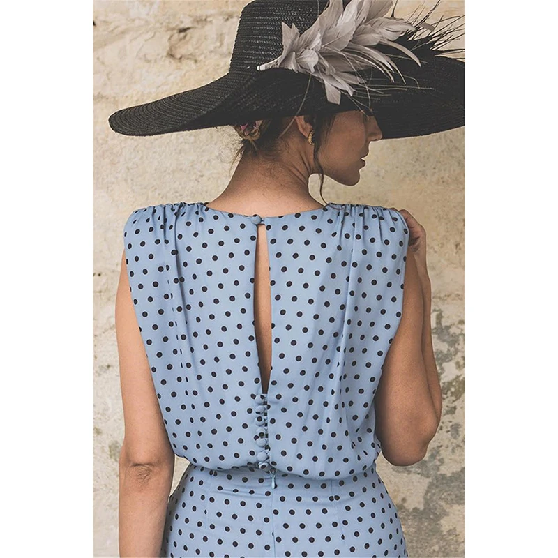 DORVIVON 3XL zomerjurk dames 2019 повседневное винтажное женское платье в горошек летнее