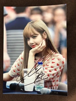 

hand signed BLACKPINK Lisa autographed KILL THIS LOVE photo 5*7 K-POP 4Y1