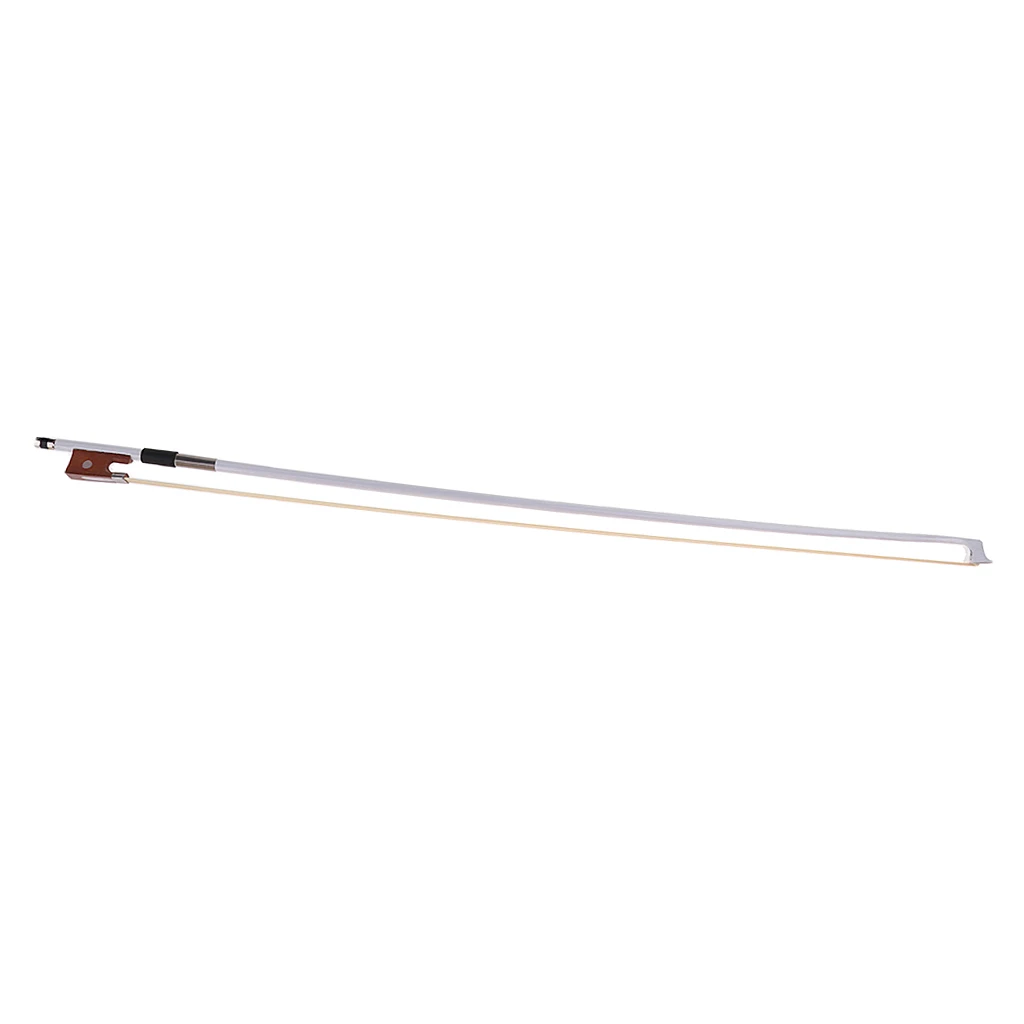 Violin Fiddle Bow 4/4 Horsehair Violin Bow Violin Accessories White