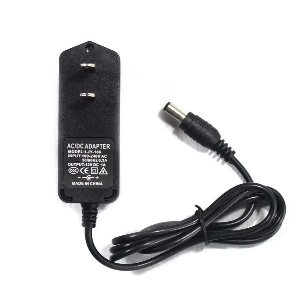 12VDC 1A 12W AC-DC адаптер питания штепсельная вилка США для ЖК-монитора 100VAC ~ 240VAC вход |