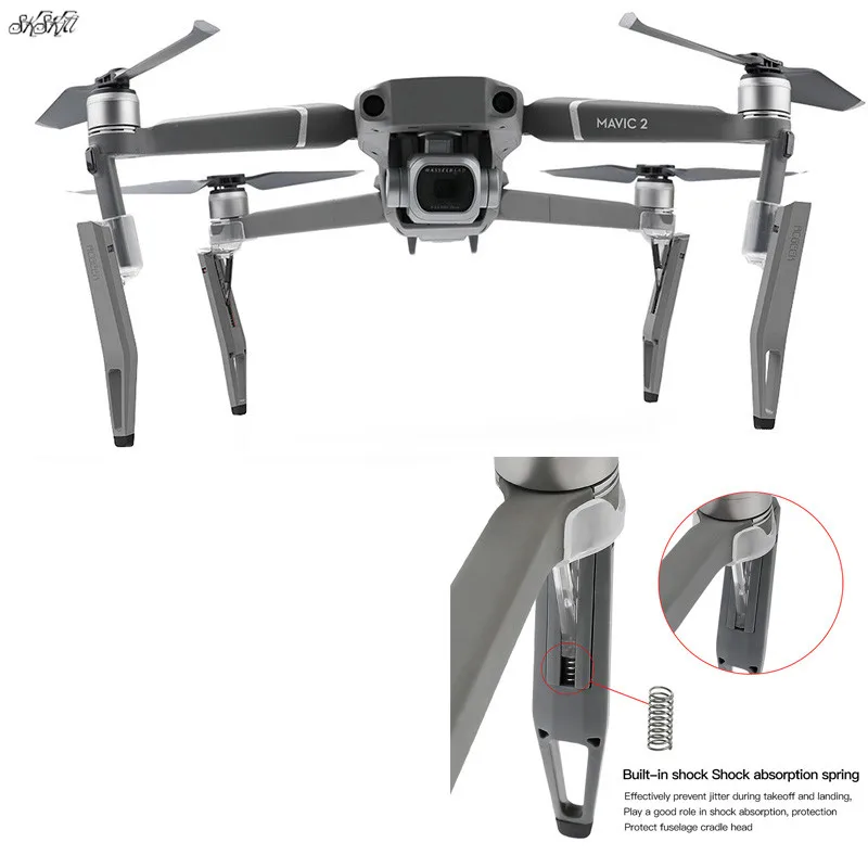 Увеличение шасси карданный амортизатор ноги для dji mavic 2 zoom Pro drone аксессуары