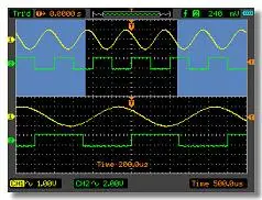 Hantek DSO8060 портативный цифровой осциллограф 2CH 60 МГц мультиметр/анализатор спектра/генератор сигналов/частота счетчик все в одном