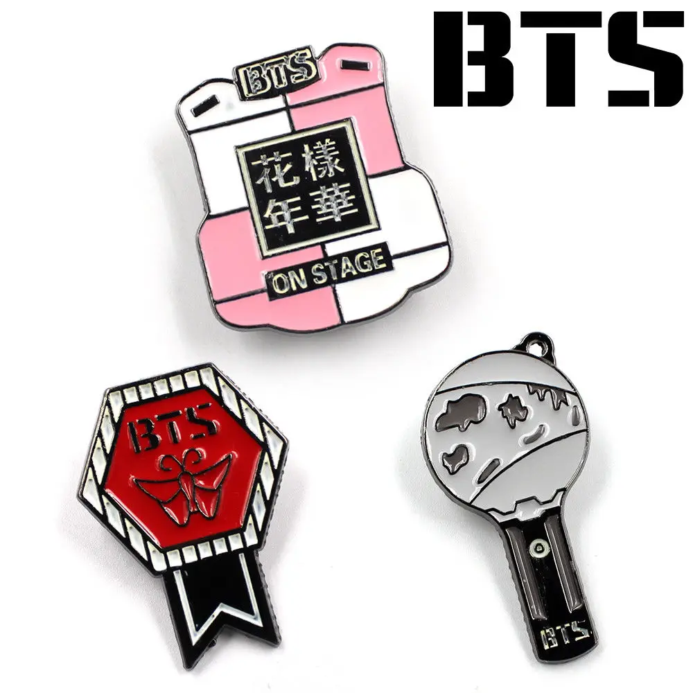 ARMOR LIGHTSTICK WINGS BTS 3 Pin Set Bangtan Boys Buttons Bangtan Boys