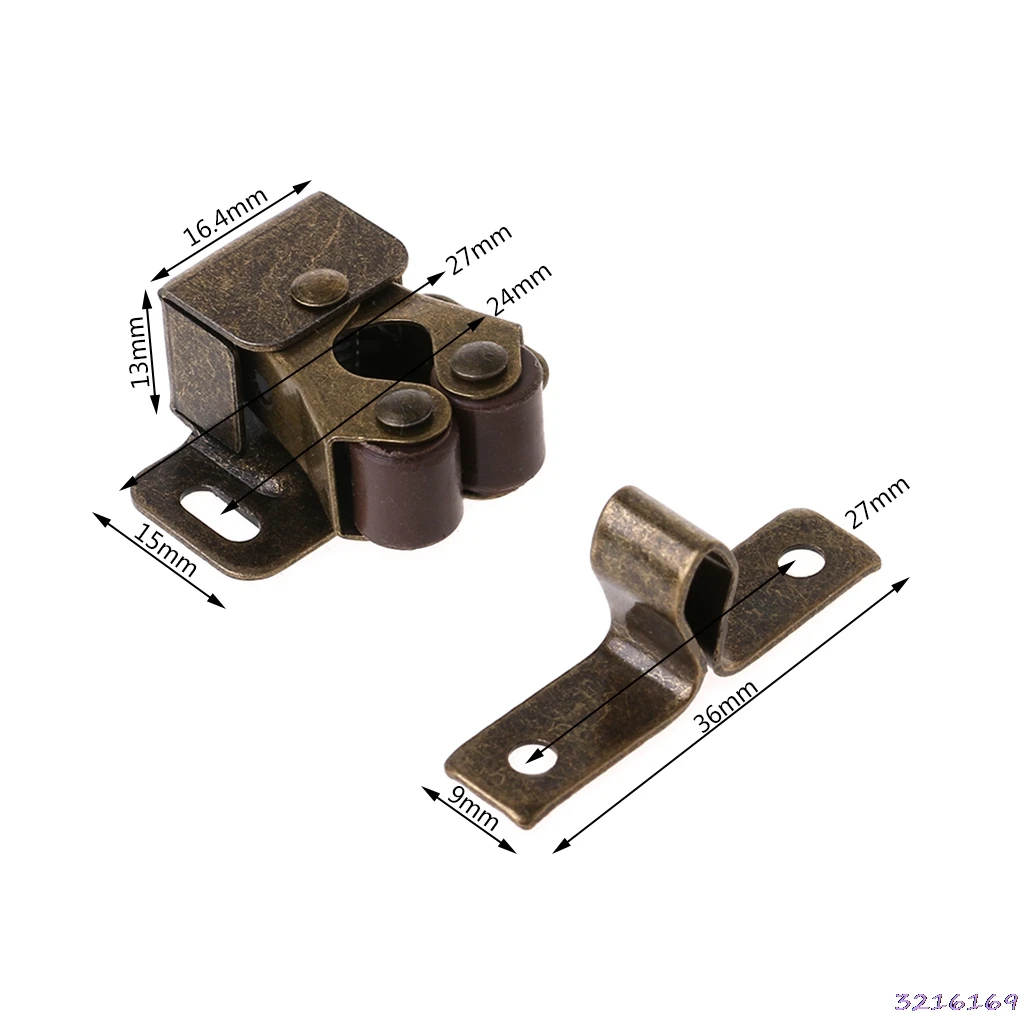 Дверь шкафа Магнитный фиксатор ролик защелка шкаф мебельный фитинг