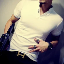 Новое поступление хлопок мужская рубашка Поло Топы модный бренд плюс размер короткий рукав черная футболка поло белого цвета Homme Camisa 5XL