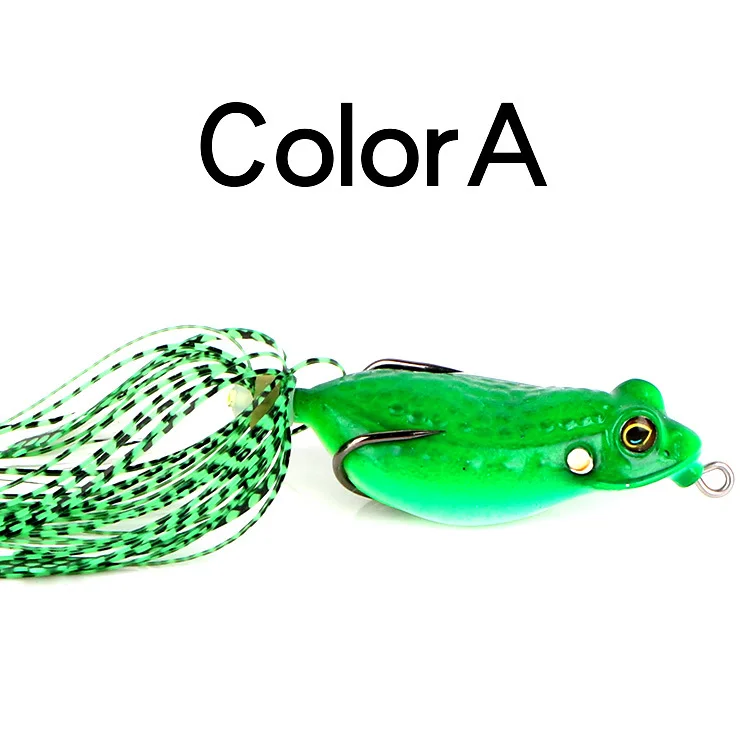 5.5cm 13g Mini Soft Rubber Frog Fishing Lure Crank Baits with Hooks Isca Artificial Fishing Lures Black Fish Killer