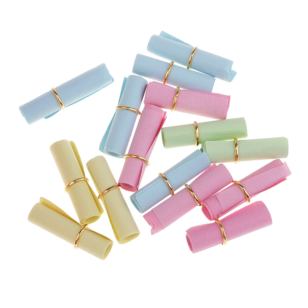 100 Pieces Wishing Paper Rolls Love Note Paper Letter Decoration Wishing Gift Love Letterhead Paper Stationery Paper