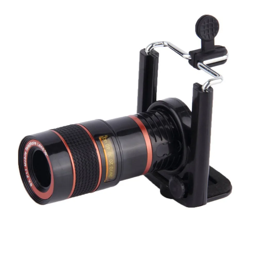 

Newest 8X Zoom Optical Mobile Phone Telescope Camera Lens W/ Case Cover For Apple iPhone 4 4S 5