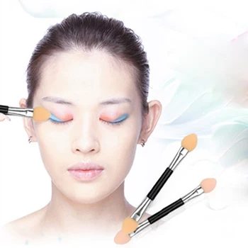 

Hot 50pcs Eye Shadow Sponge Brushes Cosmetic Tool Eye Shadow Applicator Portable Double-side Eyeshadow Applicators