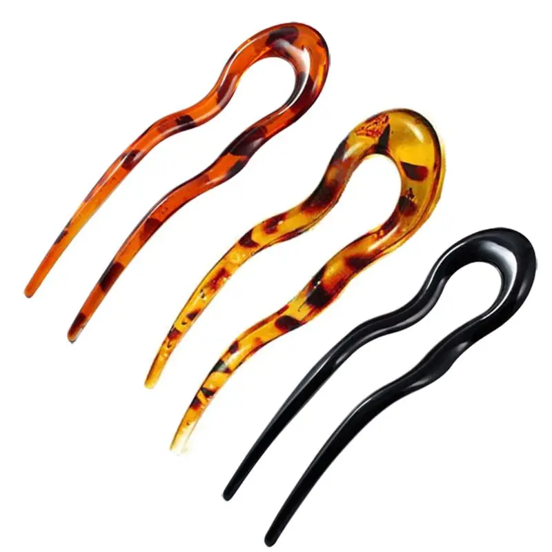 

Magic Bending U-Shape Clip Hair Stick Plastic Hairpin Clips Simple Pin Headwear