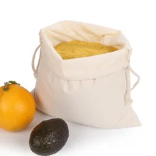 3 шт./упак. многоразовая хлопковая риса/хлеба/овощей и фруктов/сумки хозяйственные Кухня сумки для хранения эко-Авоськи