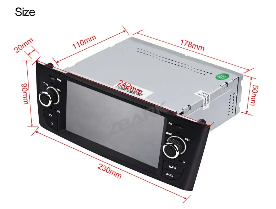 Flash Deal 6.1 inch HD Digital  Car Stereo GPS Android 9.0 for FIAT Grande Punto 199/310 2005-2009 Linea 323 2007-2011 YHTPD3LX 20