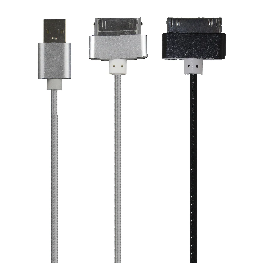 COOLSELL 1,5 м 30pin usb кабель для зарядки и передачи данных для iphone 4S ipad 2/3 красочные Алюминиевые плетеные провода высокого качества