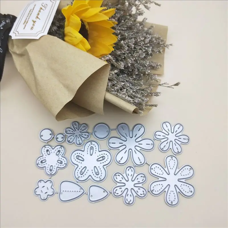 

flower petal cutting dies stamps and dies for card making DIY Photo Album Decor Paper Card Making Birthday Gift Craft