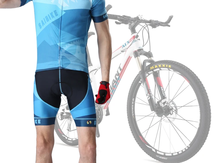 SaiBike Велоспорт Джерси нагрудник шорты комплект roupa de ciclismo для мужчин лето горный велосипед одежда MTB Горный дышащий велосипед одежда