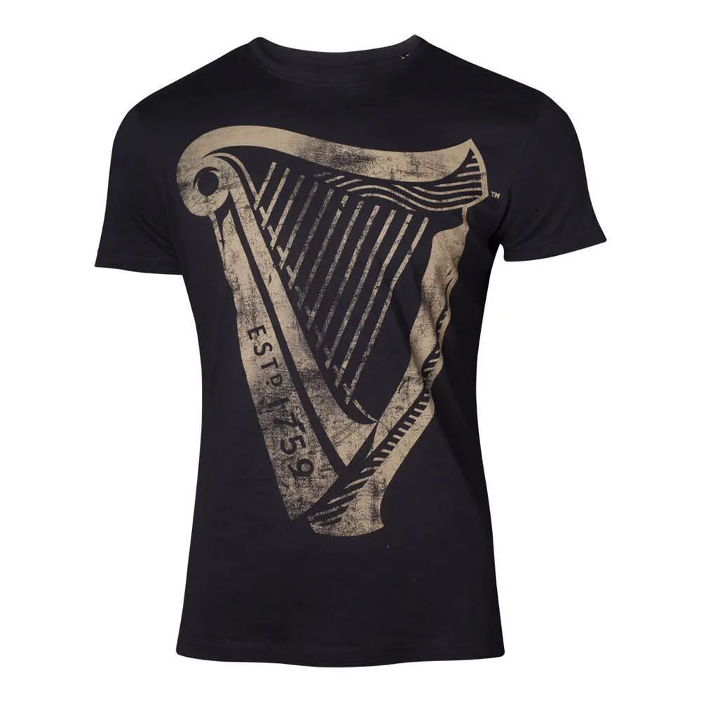 Официальная футболка GUINNESS Distressed harp Estd 1759 Ireland качественный подарок 2019 модная из