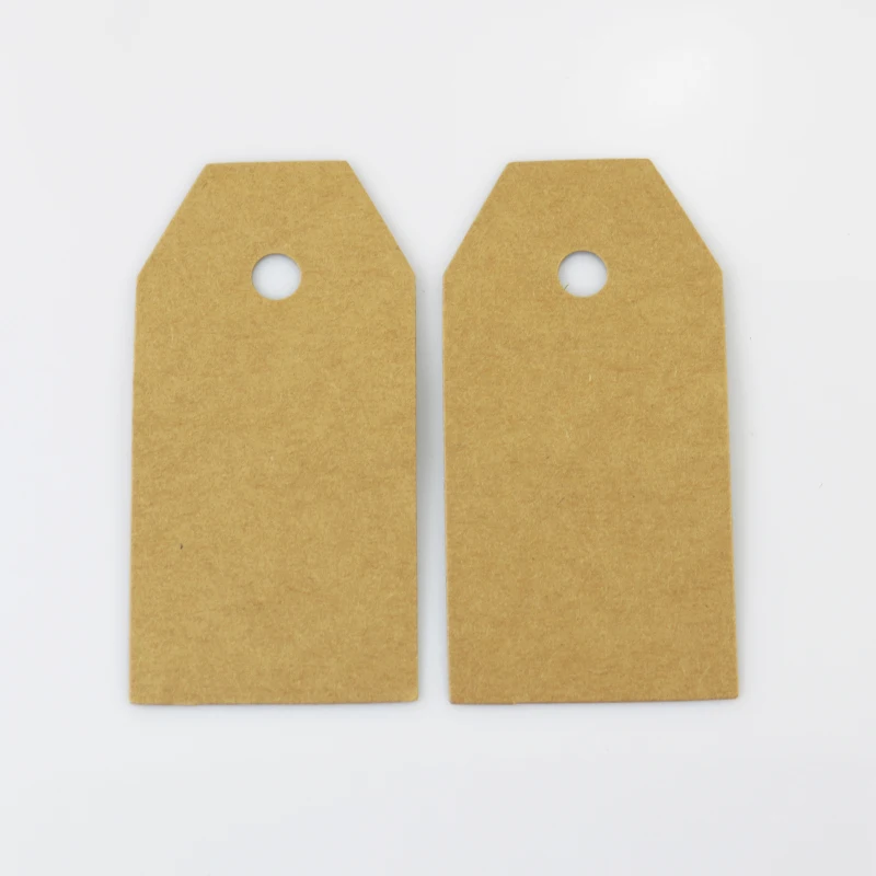 5000pcs 4.5x9cm stock kraft tag Blank price Hang tag DIY kraft paper