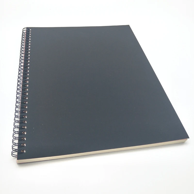 Spril блокнот черная обложка Книга выстроились 3 отверстия слеза моющаяся крафт-бумага Журнал Канцелярские Товары для офиса записная книжка формата А4