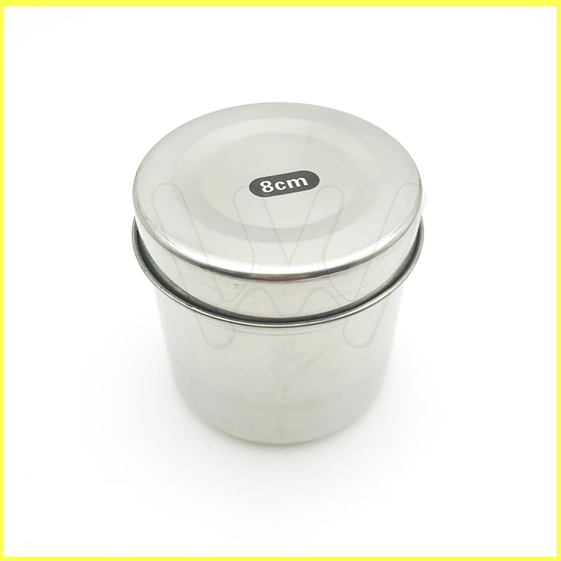 8cm tattoo Medical Stainless Steel Cotton Disinfection Container Tank Alcohol Iodine Gauze Canister Medicine Cylinder Box tool (2)