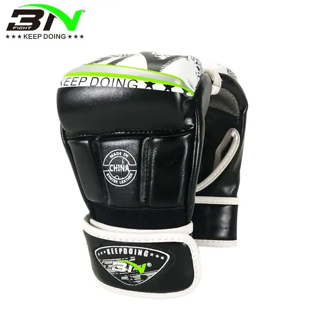 Kids Adults Boxing Muay Thai MMA Gloves Open Fingers Sparring Martial Arts Mitts