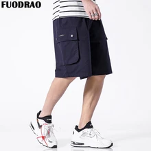 FUODRAO Harajuku Короткие мужские летние хип хоп мужские шорты Карго Уличная Хлопок беговые штаны плюс размер мужская одежда D037