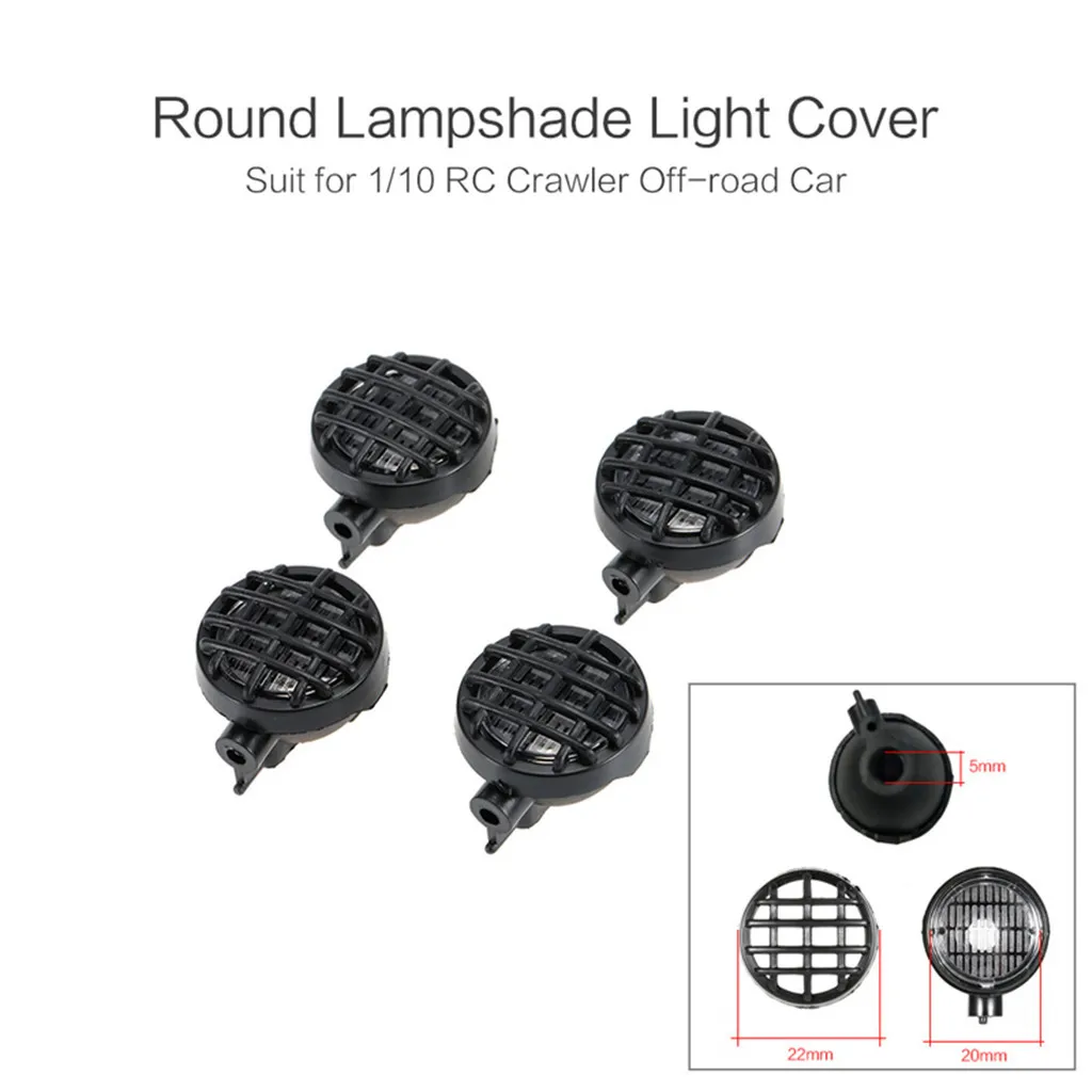 RC Car Round Lampshade Light Cover for 110 RC Crawler Off-road Truck Axial SCX1 RC Car Round Lampshade Light Cover for 110 RC Crawler Off-road Truck Axial SCX1