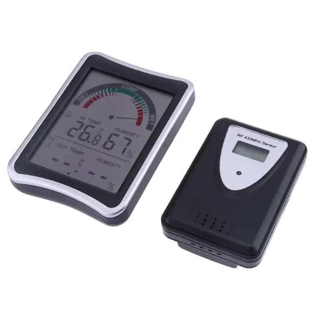 Digital LCD Wireless Thermometer Hygrometer Electronic Dual Channel ... Digital LCD Wireless Thermometer Hygrometer Electronic Dual Channel ...