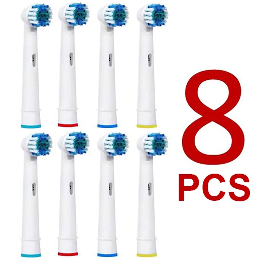 Têtes de rechange pour brosses à dents électriques, 8 pièces, pour brosse à dents électrique, puissance avancée, vitalité propre, santé Pro, triomphe, 3D Excel