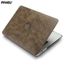 PFHEU, pu кожаный верх+ жесткий пластиковый чехол для ноутбука для MacBook Air Pro retina 11 12 13 15 дюймов с сенсорной панелью A1706 A1707 A1708