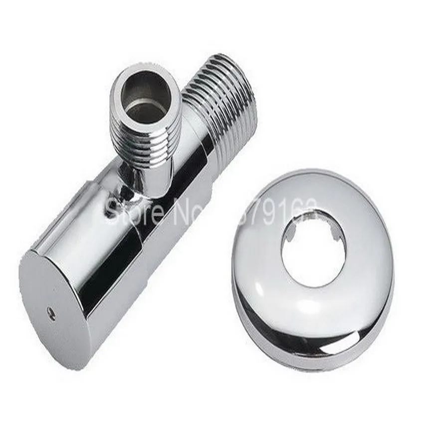 

1Pcs Polished Chrome Bathroom Faucet Angle Stop Valve 1/2" Male Bathroom Accessory aav006