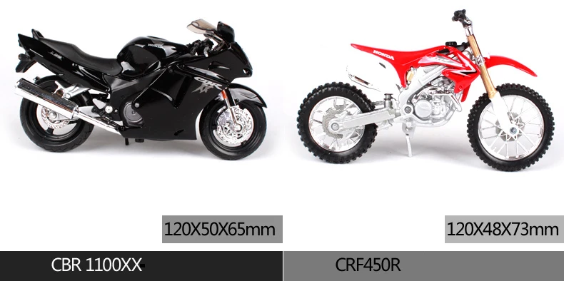 Maisto 1:18 Scale Motorcycle Toy Alloy Motorbike VFR CBR600RR CRF450R Collectible Model Toys Cars Gift